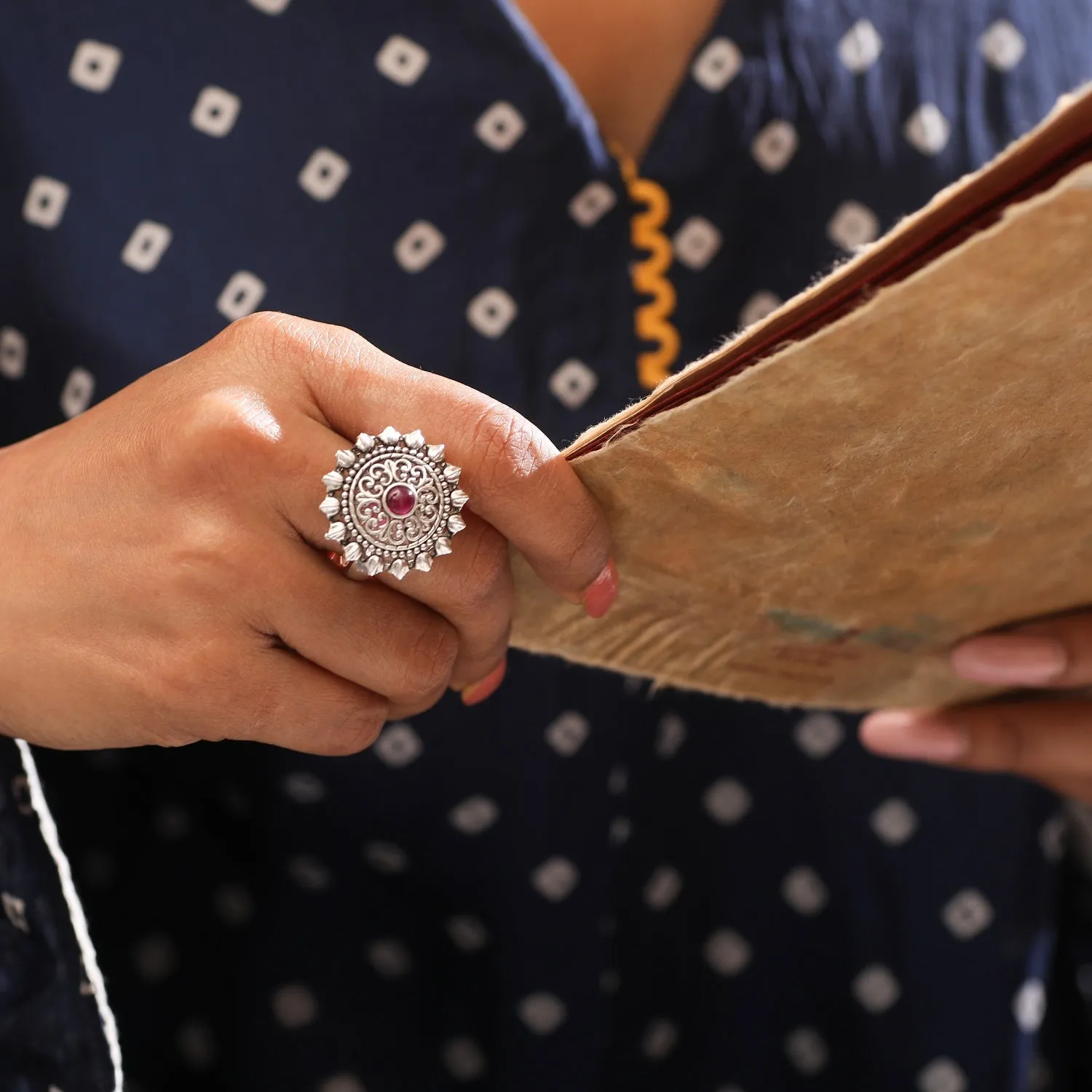 Maati Classic Antique Oxidized Ring