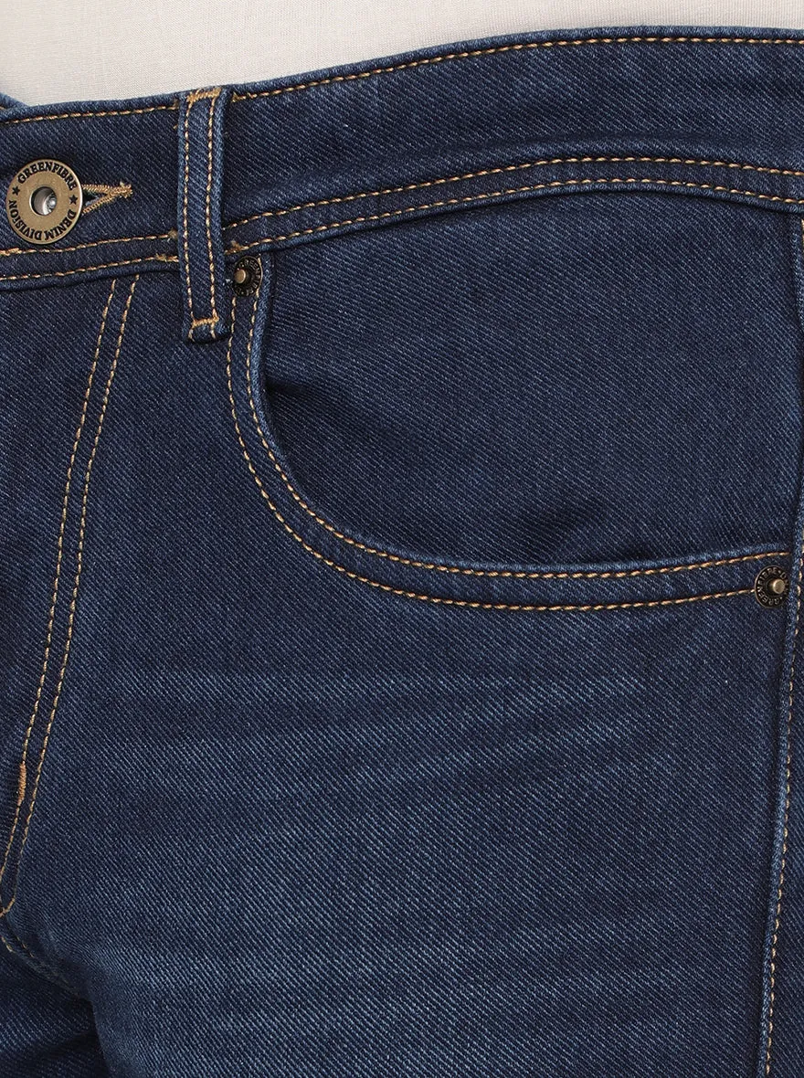 Midnight Blue Washed Narrow Fit Jeans | Greenfibre