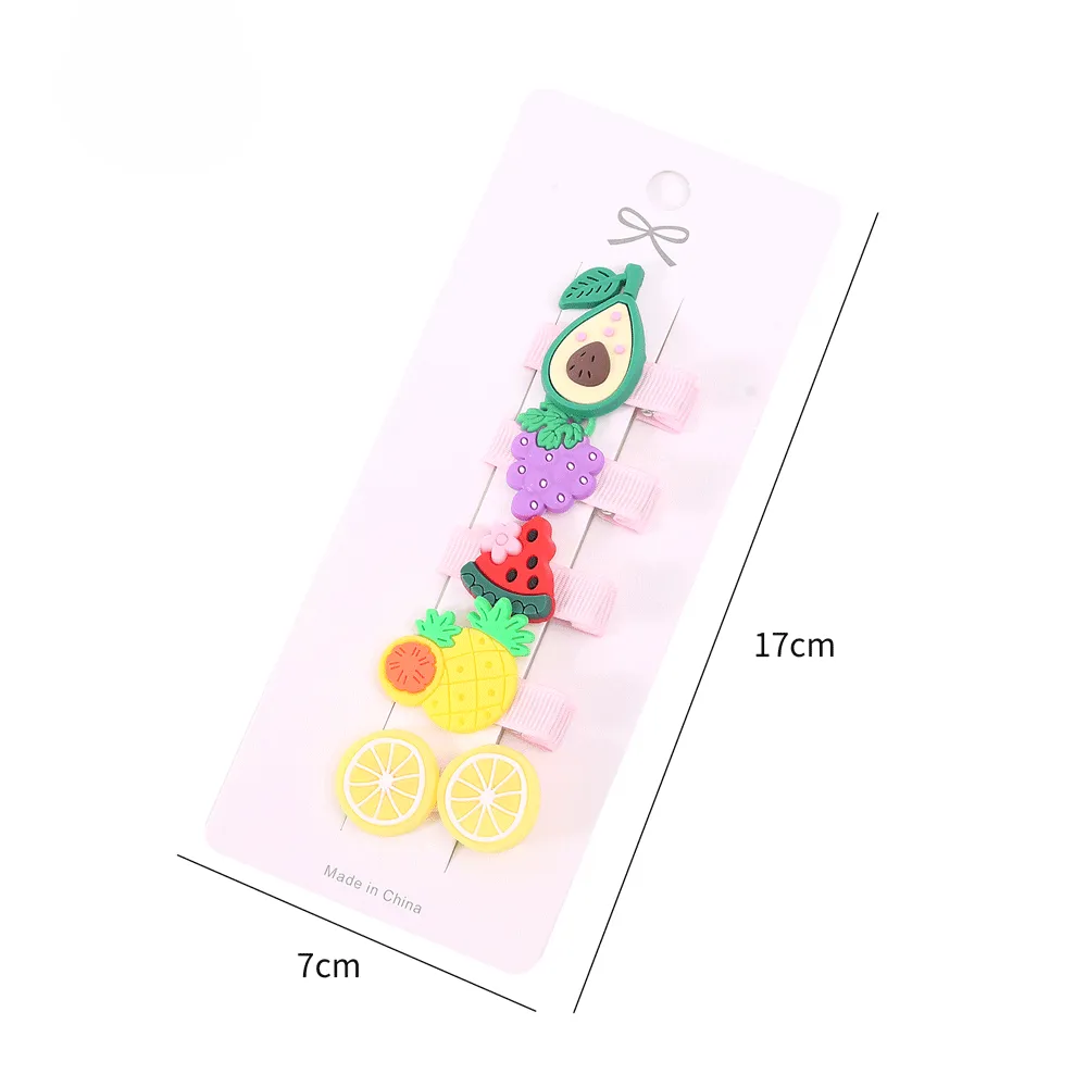 Mini Fruit Multi Color Hair Clips.