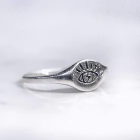 MINIMAL OPEN EYE RING | 925 STERLING SILVER