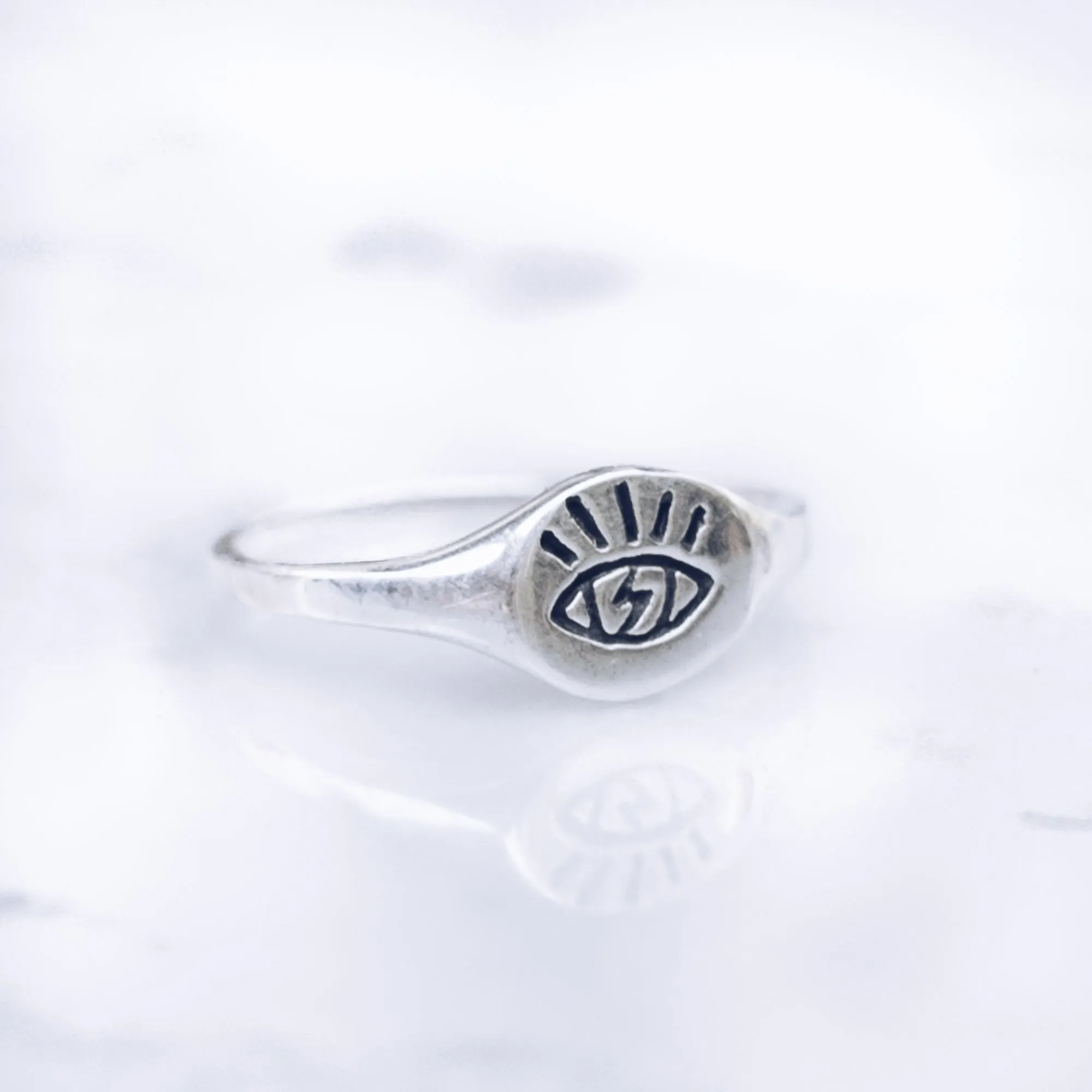 MINIMAL OPEN EYE RING | 925 STERLING SILVER