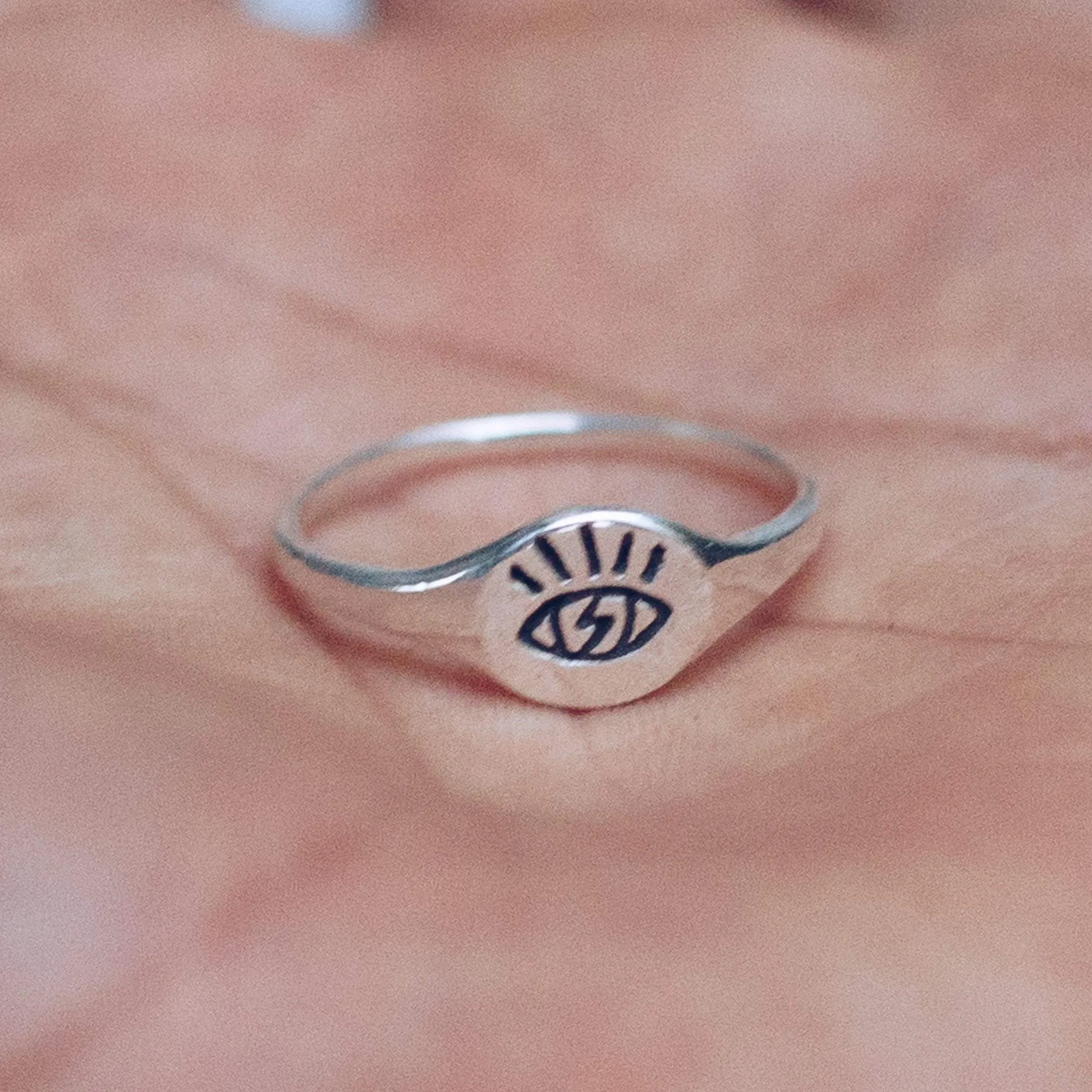 MINIMAL OPEN EYE RING | 925 STERLING SILVER