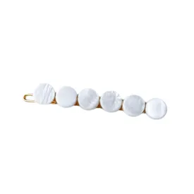 Mother of Pearl Barrette -- Pearl