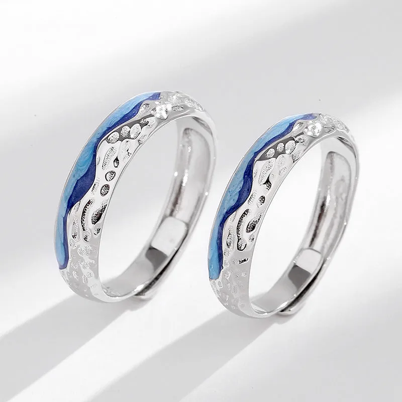 Ocean Theme Matching Bff Rings Set