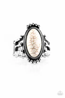 Paparazzi Ring ~ Stone Arches - White