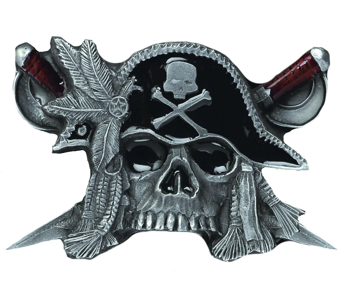 Pirate Skull Belt Buckle