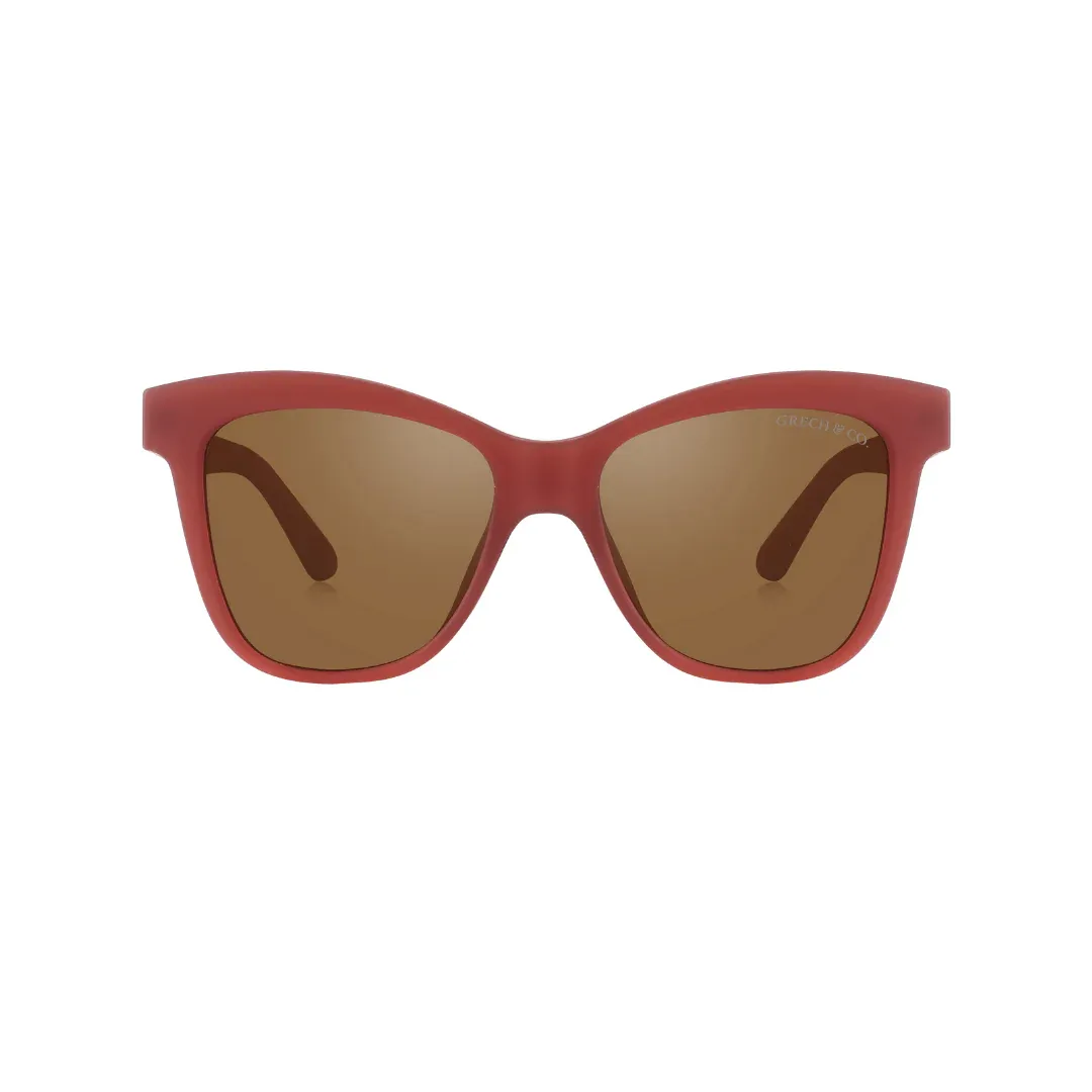 Polarized Adult Wayfarer Sunglasses - Cinnamon