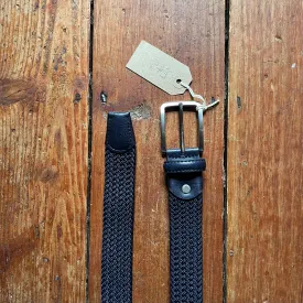 Regent -  Woven Elastic Belt -  Dark Navy