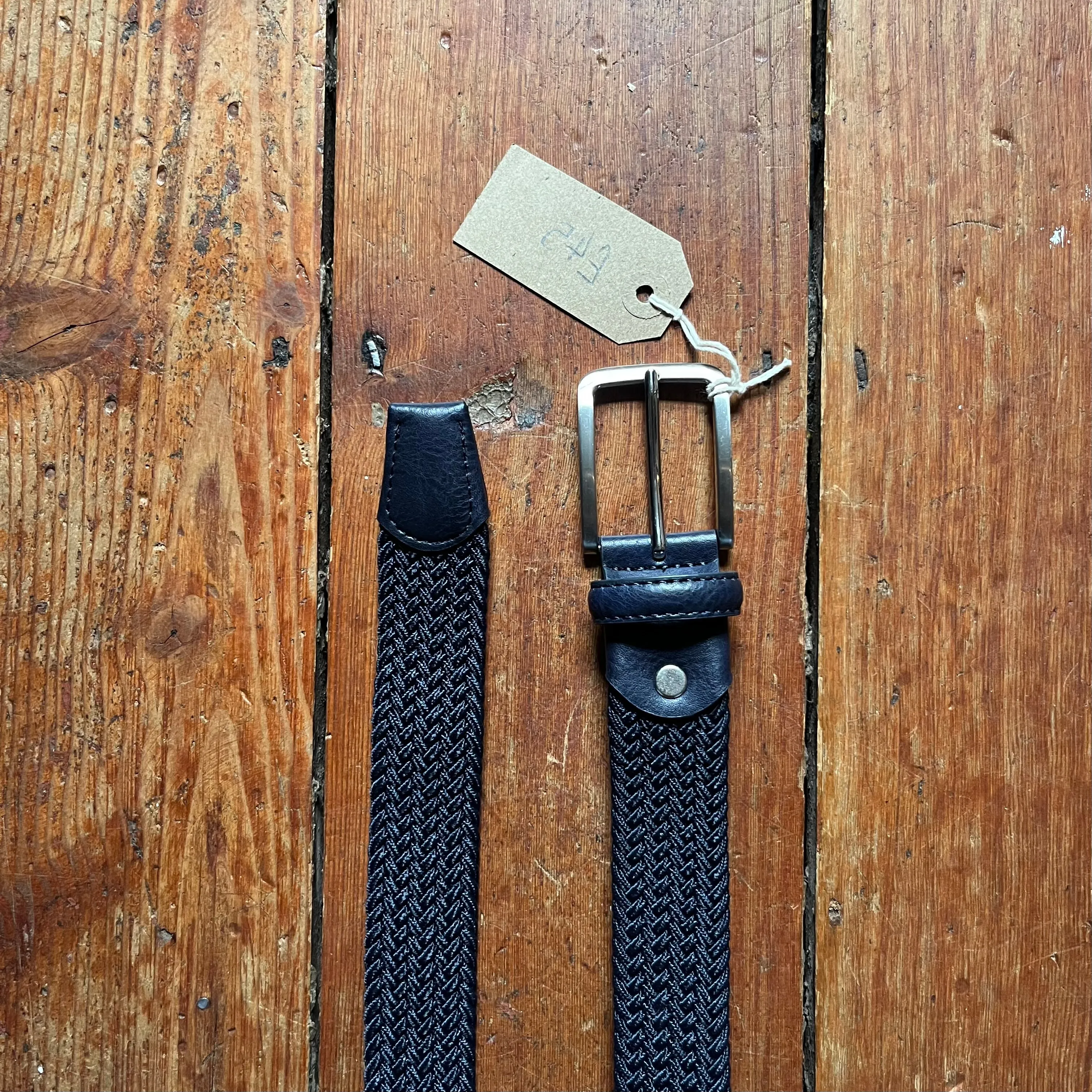 Regent -  Woven Elastic Belt -  Dark Navy