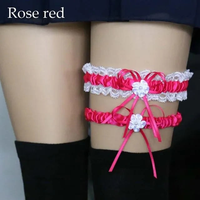 Ruffled Garter Belt Set