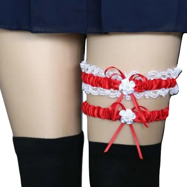 Ruffled Garter Belt Set