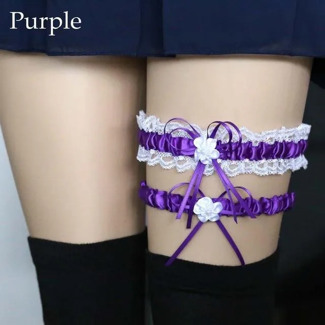 Ruffled Garter Belt Set