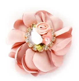 Satin Flower Hair Clip For Dogs