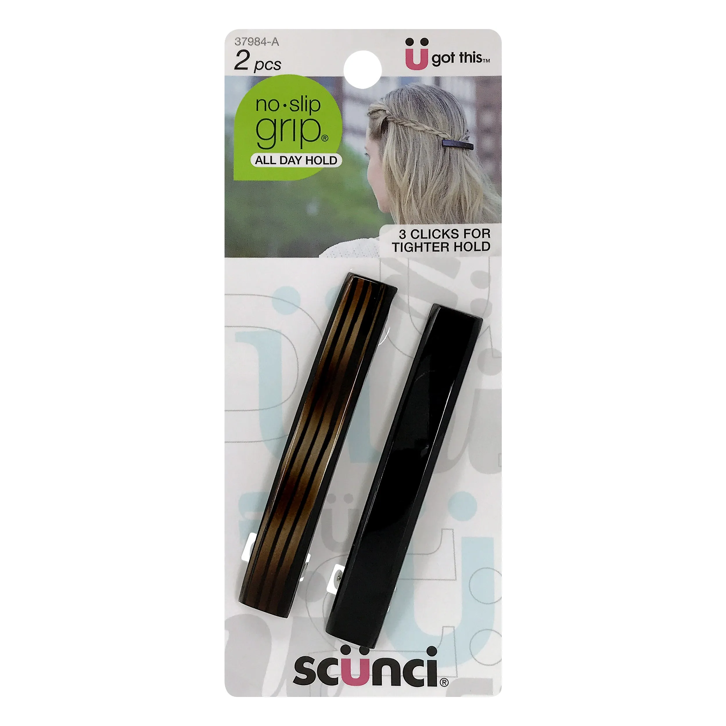 Scünci No-Slip Grip Barrettes