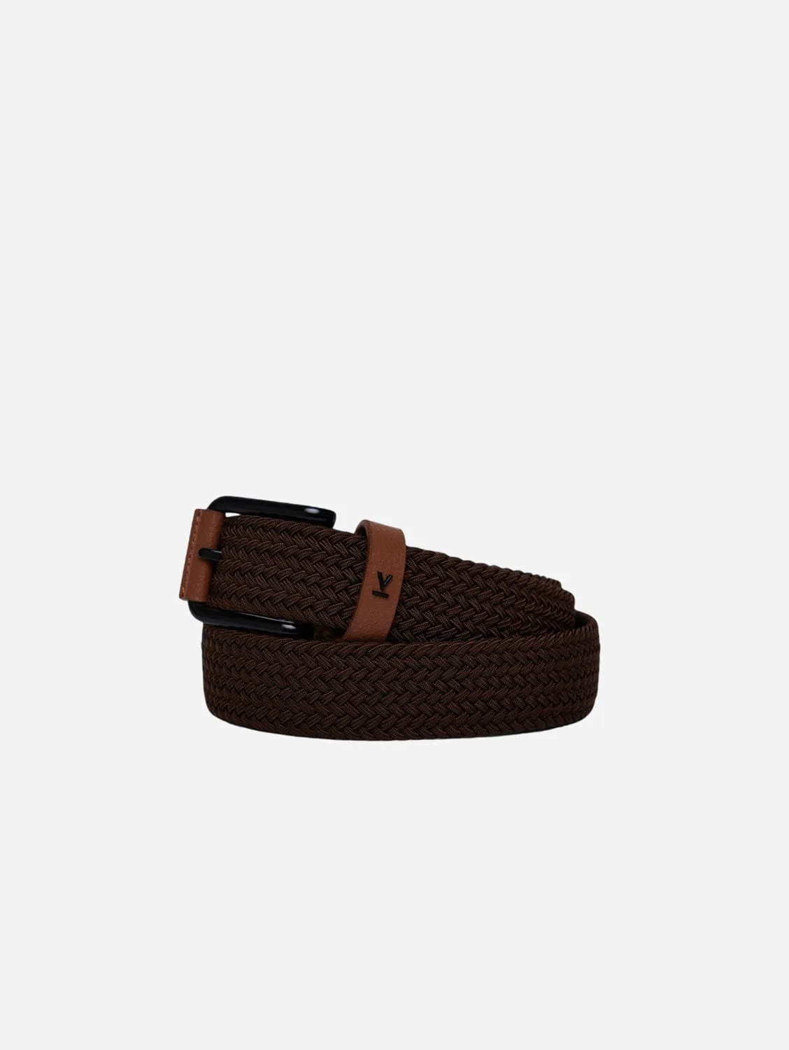 Seb Vegan Bio-Based Bamboo Braided Belt | Brown