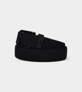 Seb Vegan Bio-Based Bamboo Braided belt in black