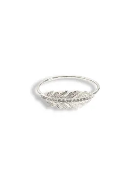 Silver Feather Ring