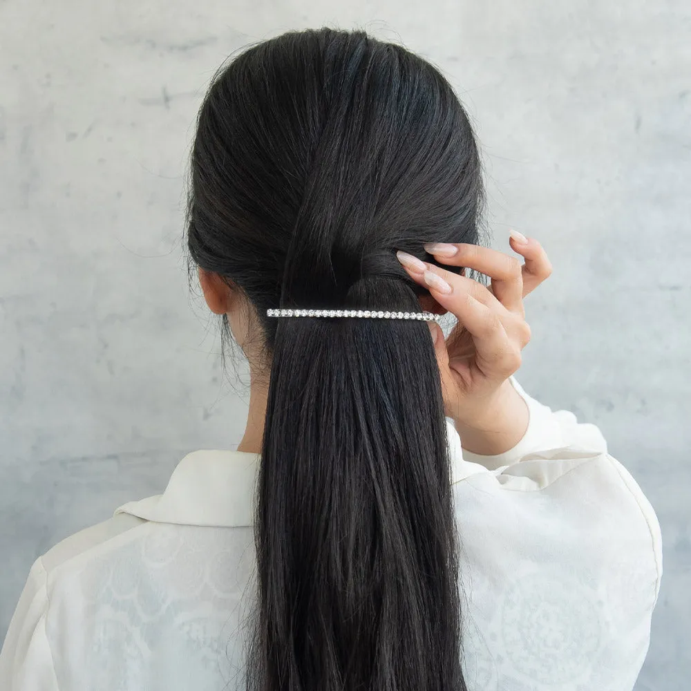 Skinny Pave Hair Barrette