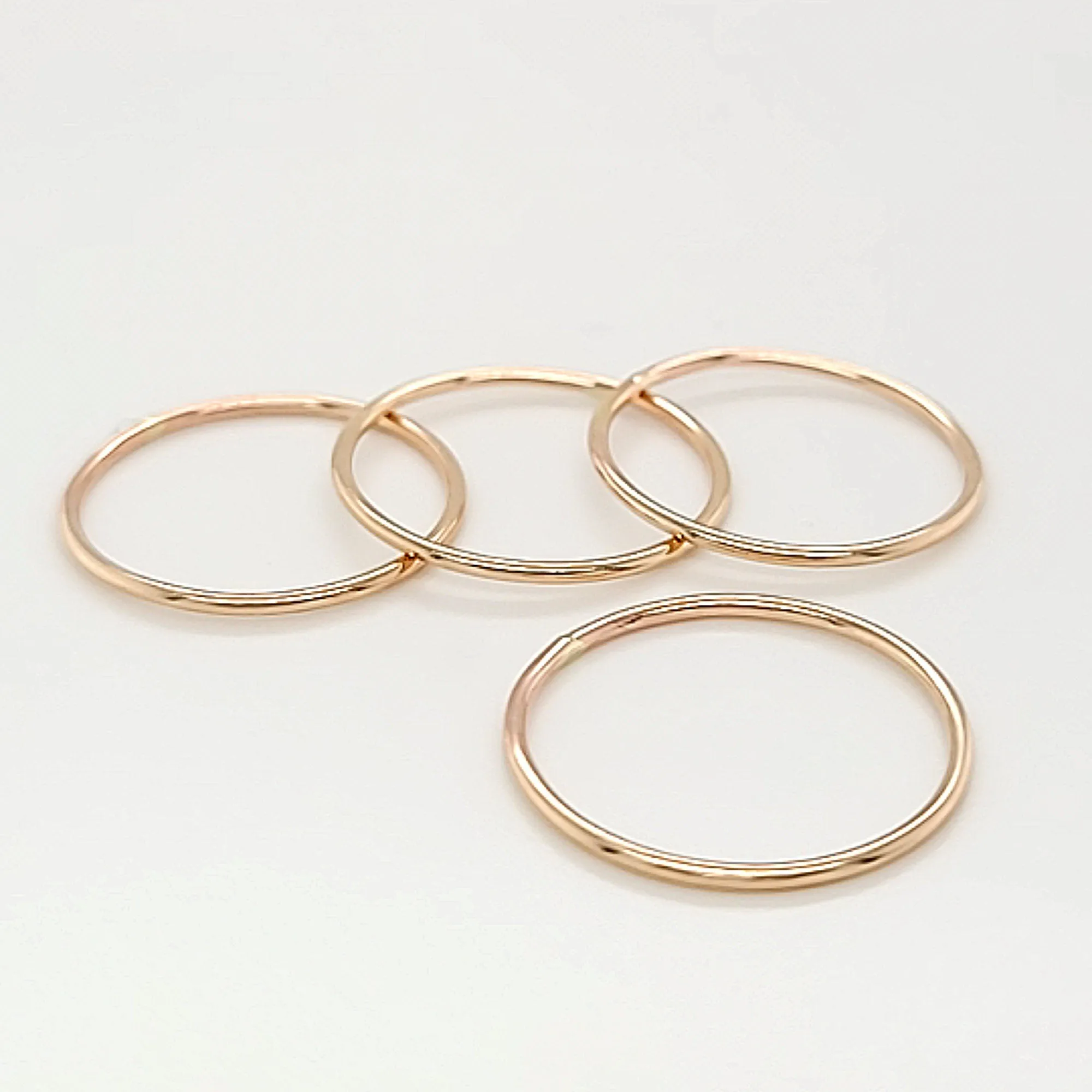 Sparkly shinny stacking rings - Stackable rings - Simple & Minimalist - CG475R. Starts at