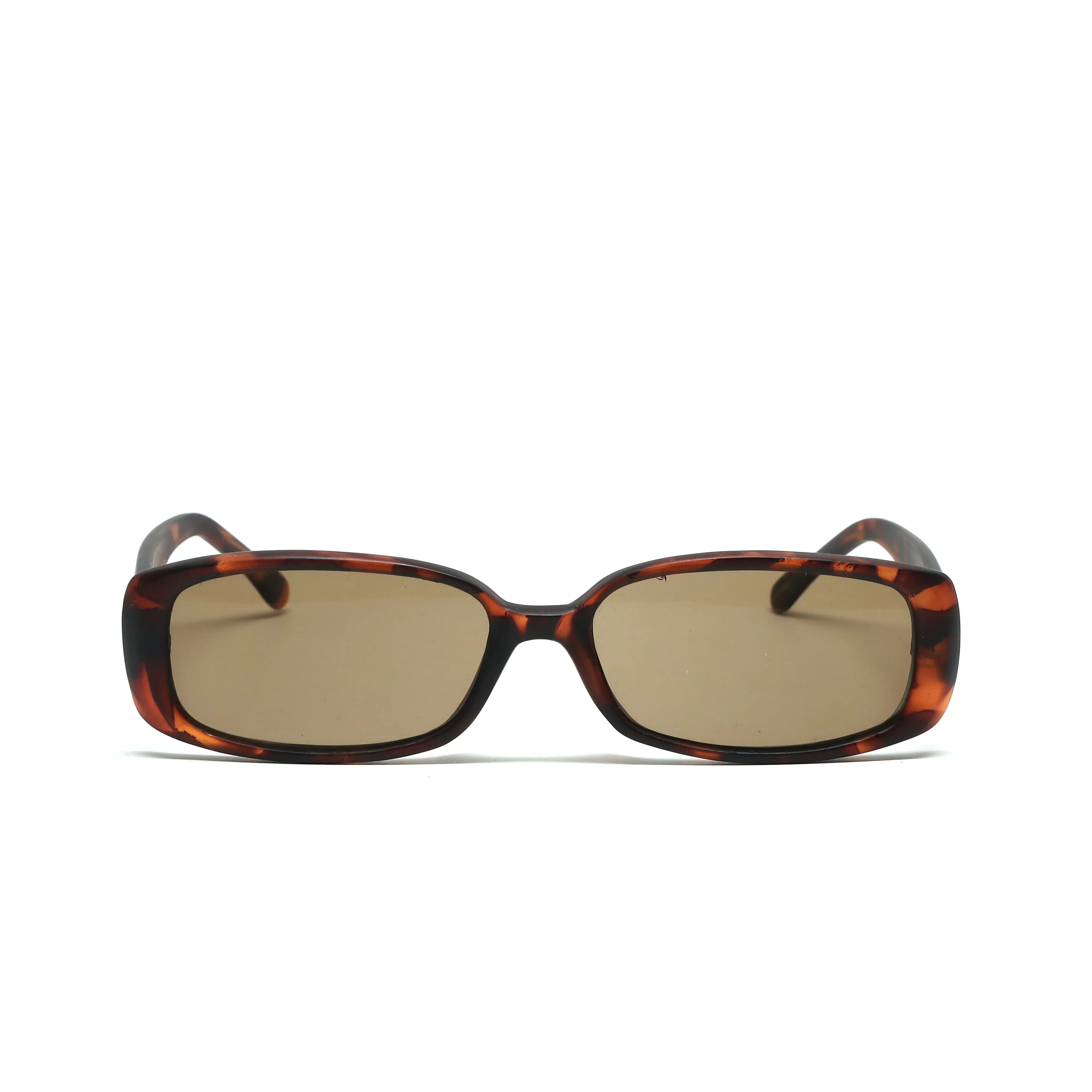 //Style 22// Deluxe Vintage 90s Rectangle Frame Sunglasses - Tortoise