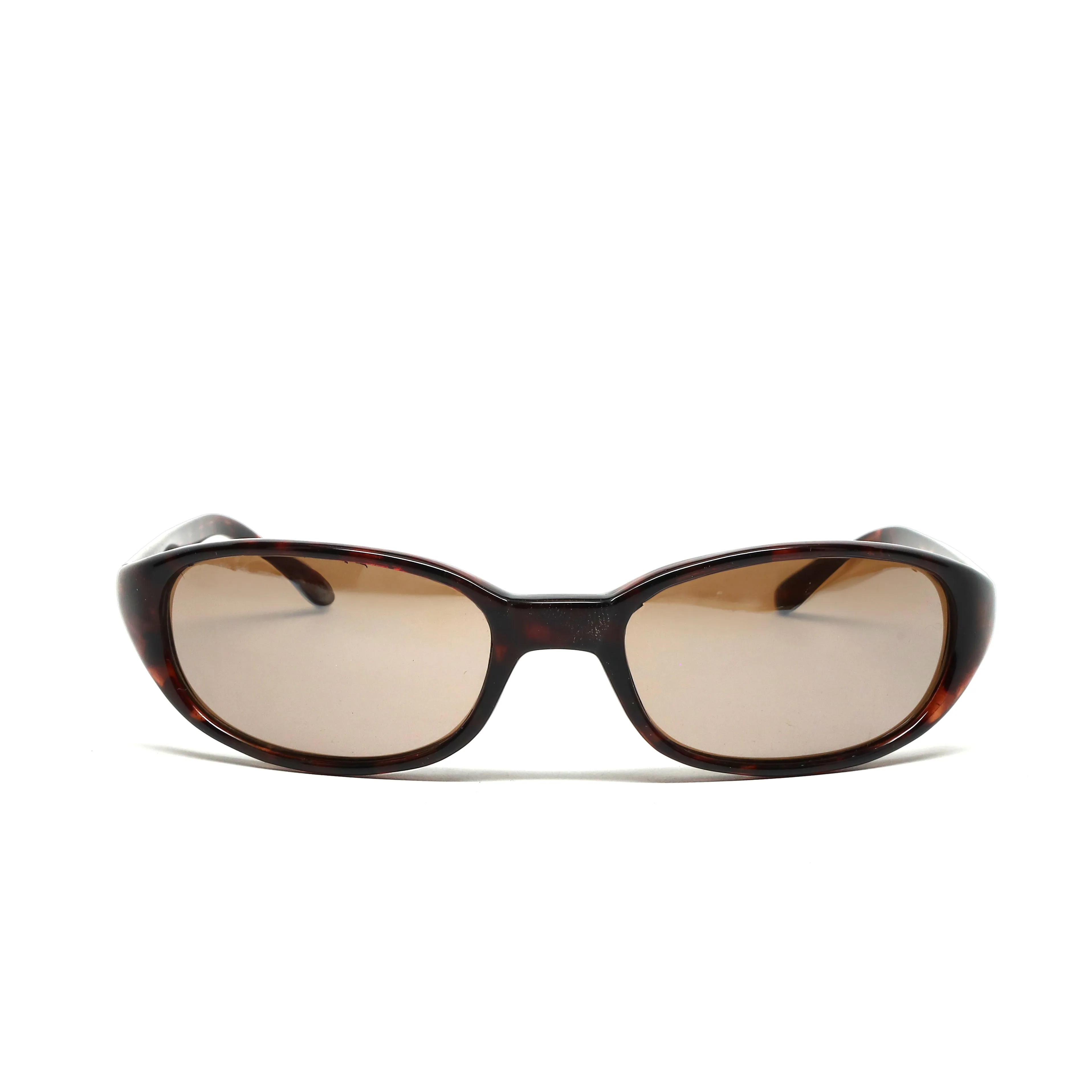 //Style 23// Deadstock Vintage 90s Oval Frame Sunglasses - Tortoise Brown