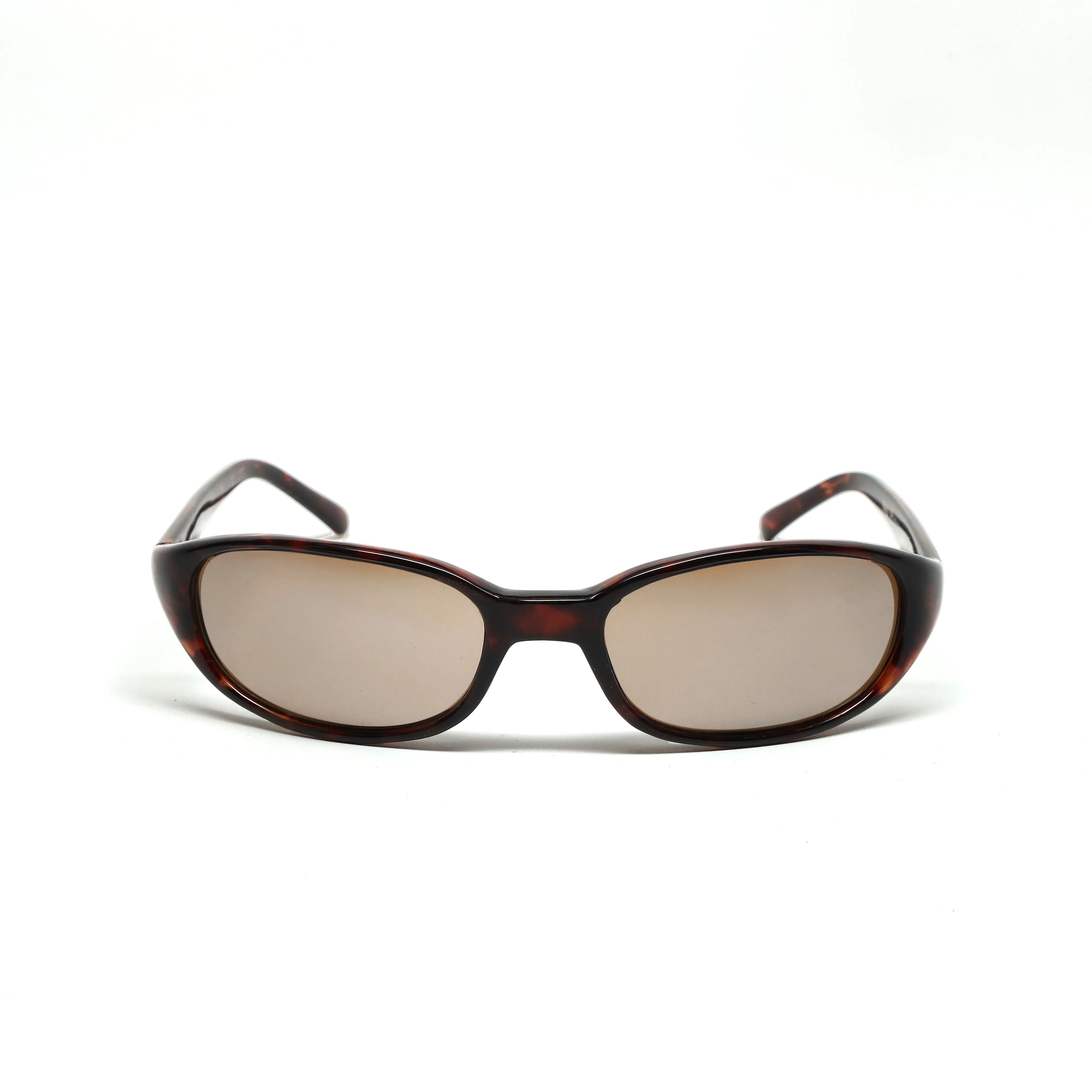 //Style 23// Deadstock Vintage 90s Oval Frame Sunglasses - Tortoise Brown