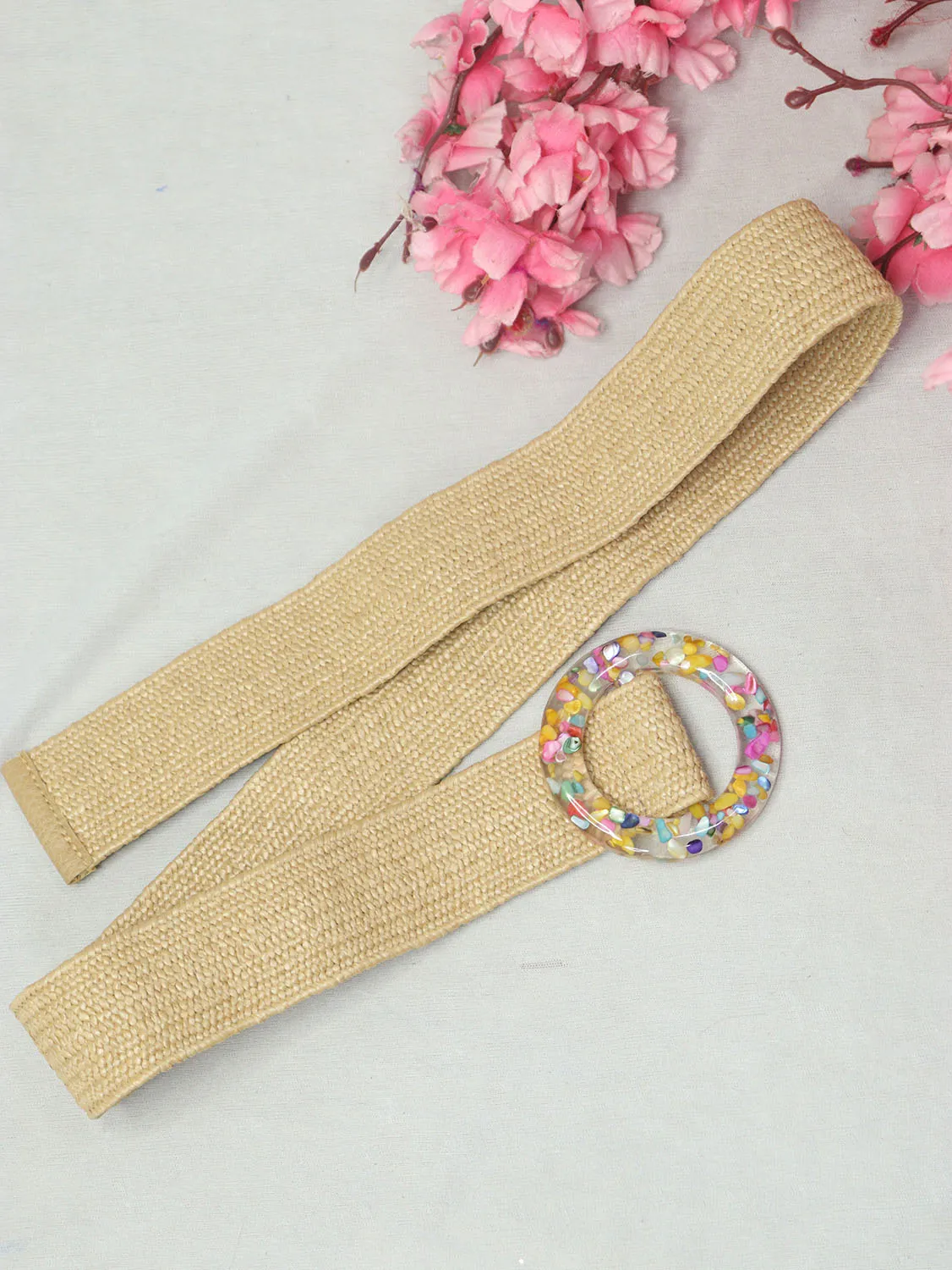 Stylish Pastel Braided Belt for a Chic Look