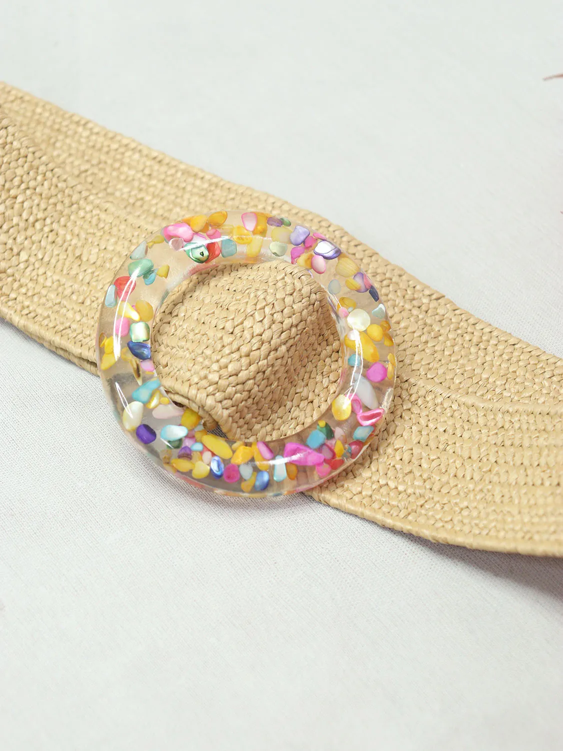 Stylish Pastel Braided Belt for a Chic Look