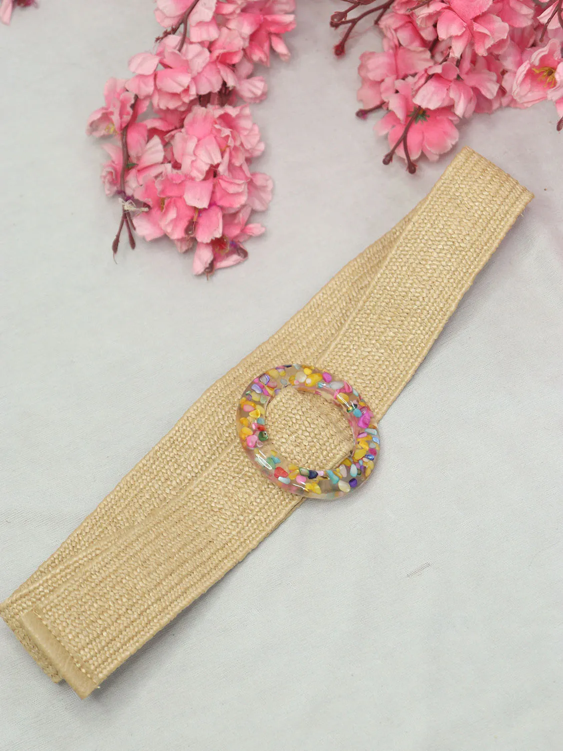 Stylish Pastel Braided Belt for a Chic Look