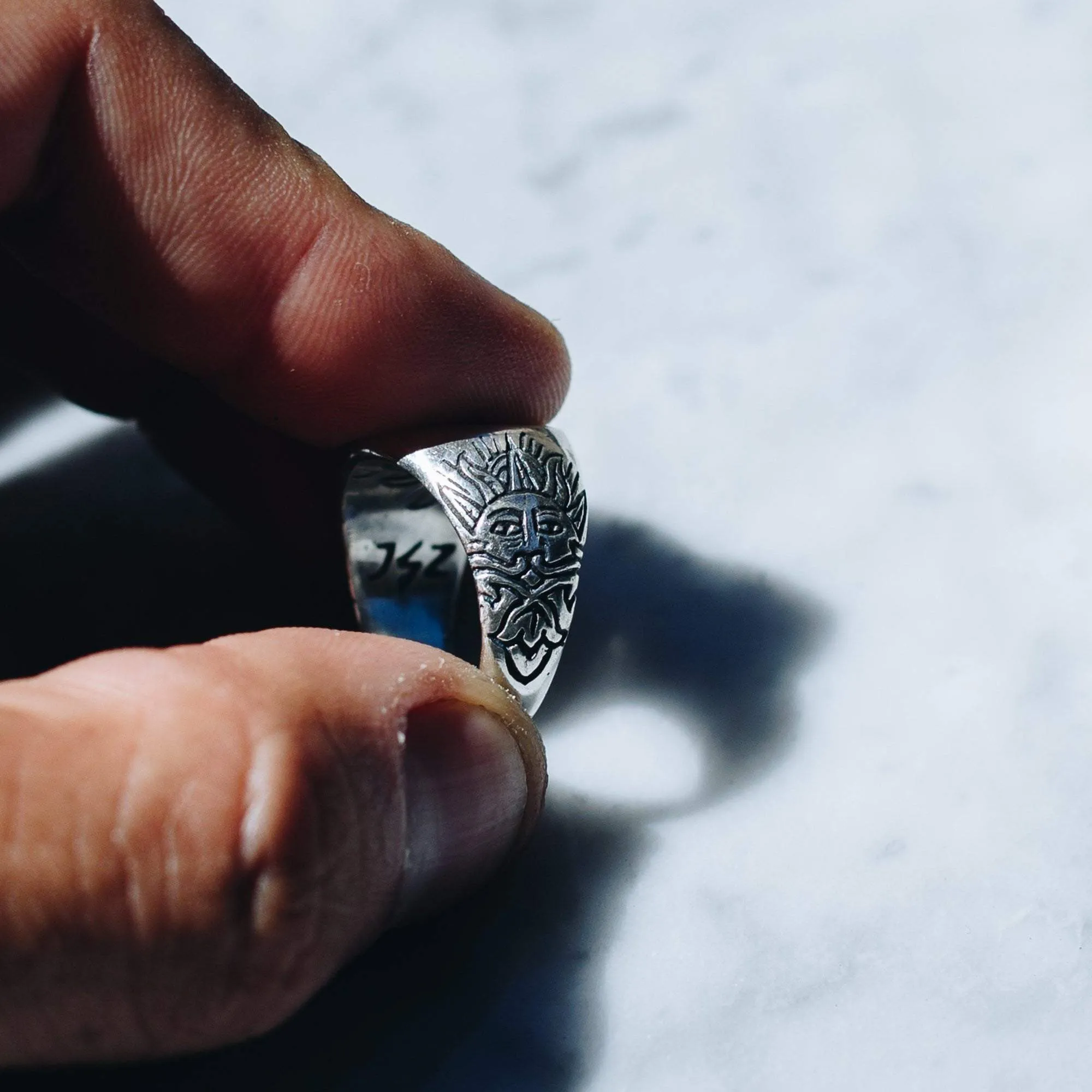 SUN & CROWN RING | 925 STERLING SILVER