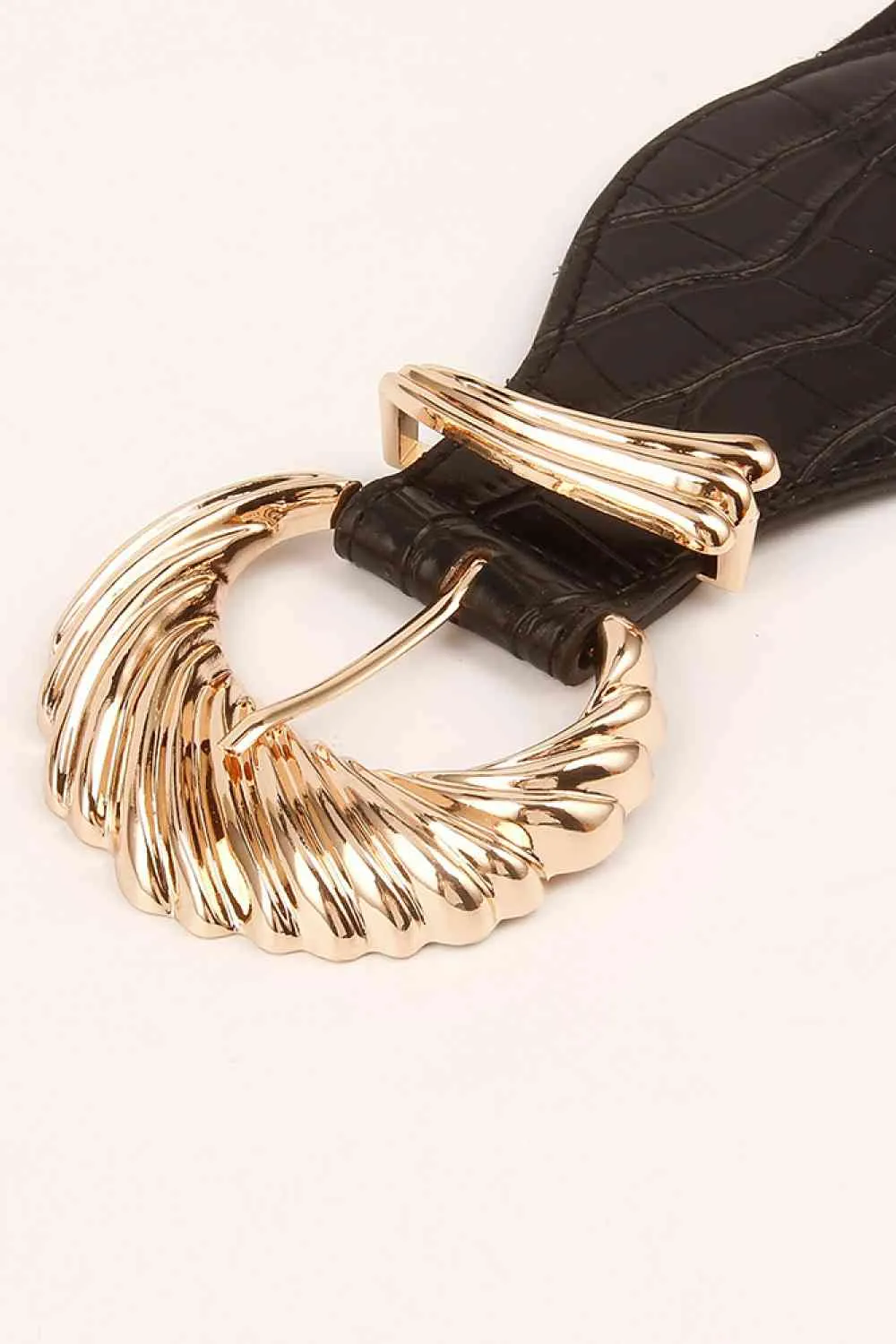 TEEK - Golden Shell Buckle Elastic Belt