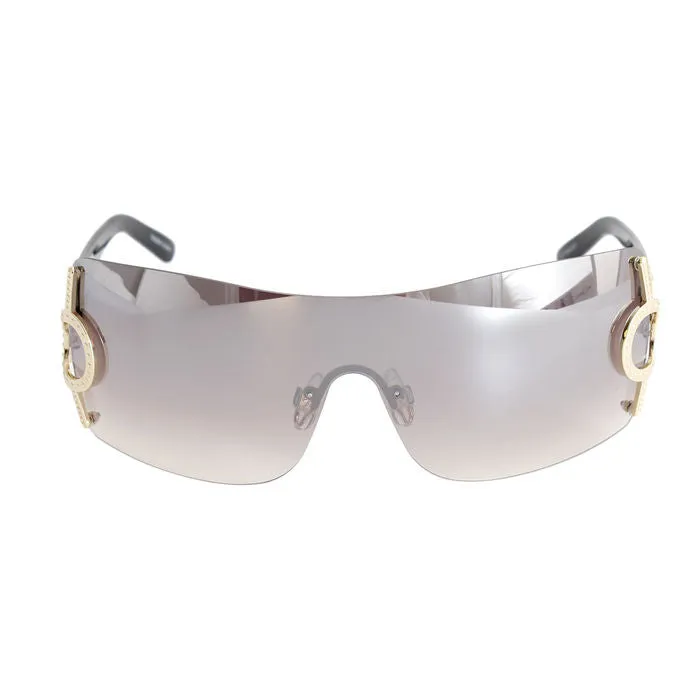 Tint Color Gold Circle Sunglasses