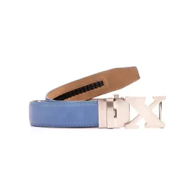 Vegan Leather Golf Belt Coronet Blue