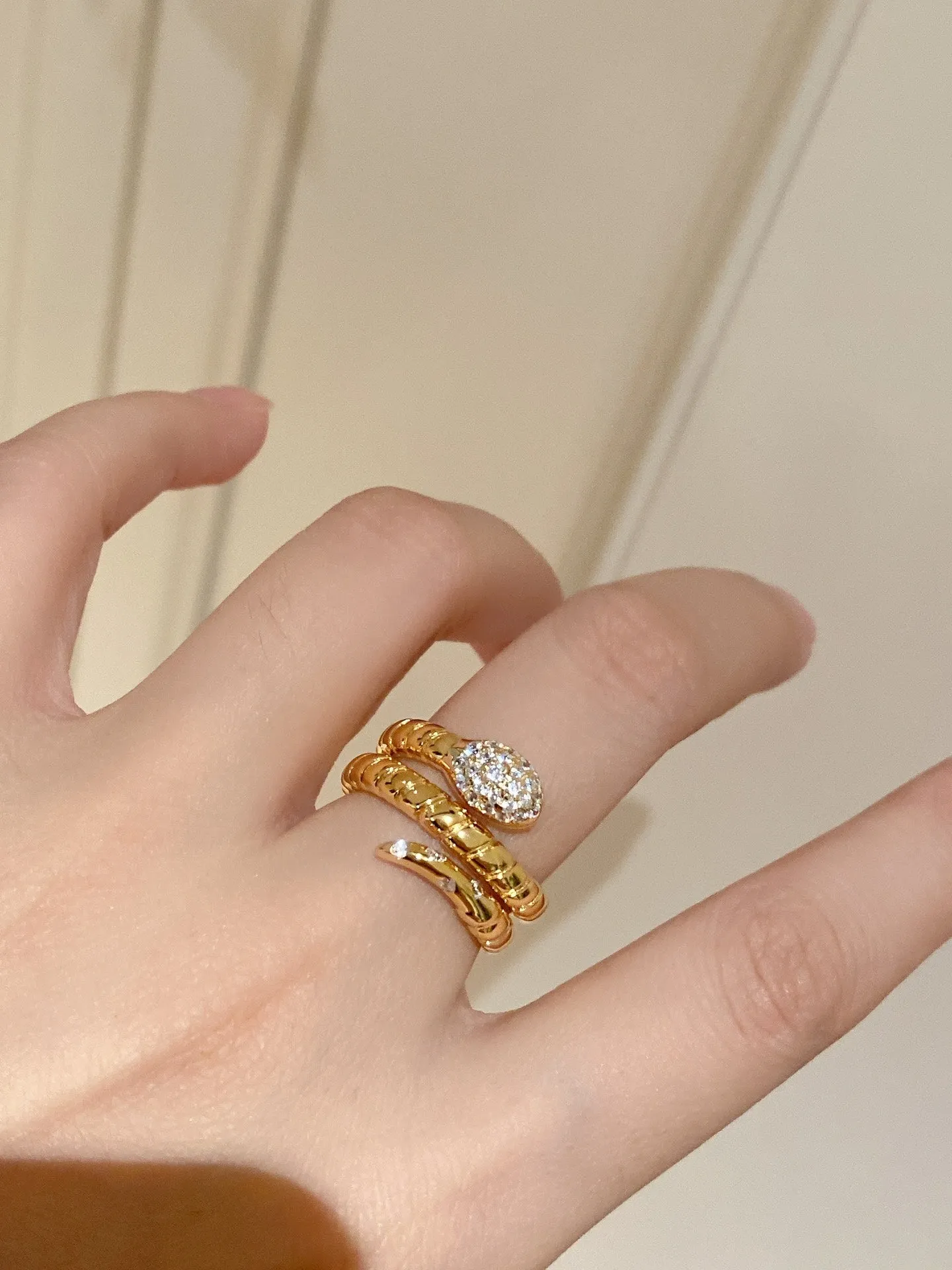 Vintage-Inspired Coiled Snake Ring