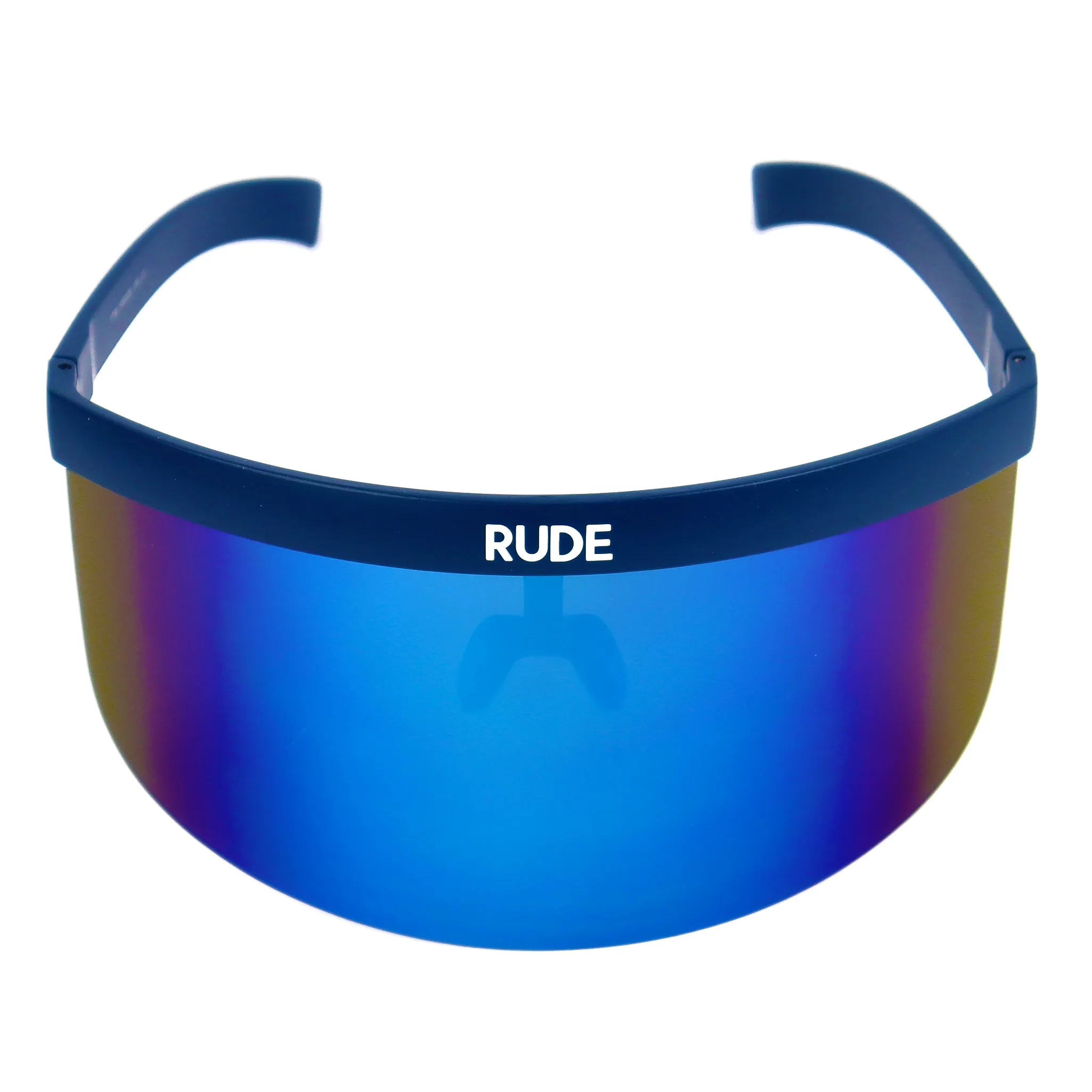 Visor - Blue Mirror - Blue Frames