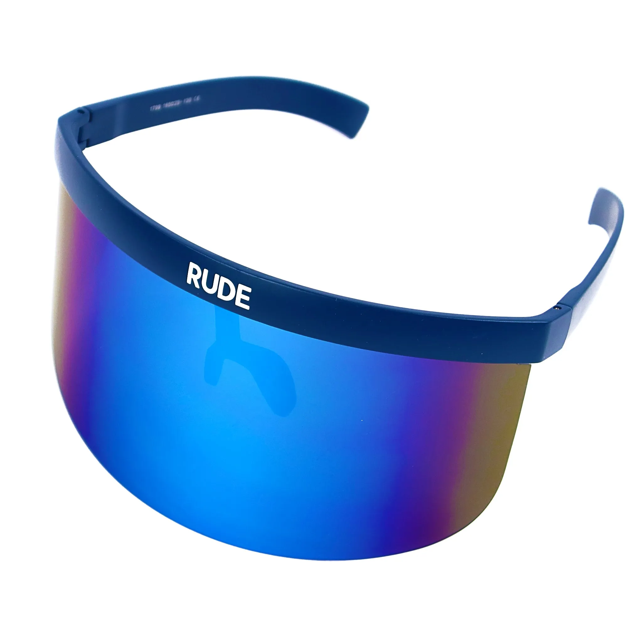 Visor - Blue Mirror - Blue Frames