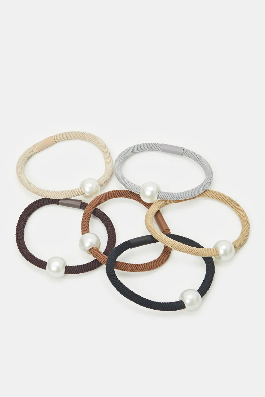 Women Assorted Embellished Elastic Band Set (6 Piece)